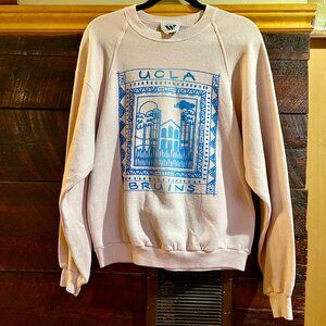 Vintage Wideworld Sportswear UCLA Bruins Sweatshirt Pink Blue Women's XL